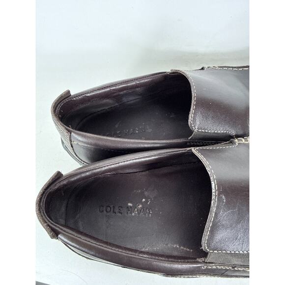 Cole Haan Tucker Venetian Slip-On Loafers Mens 10.5 Dark Brown Leather Round Toe main image 10